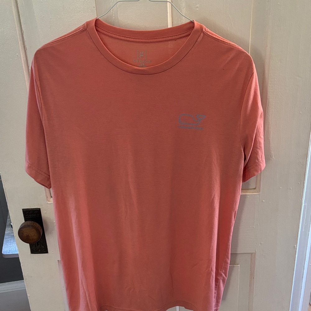 George Short Sleeve Tee in Coral